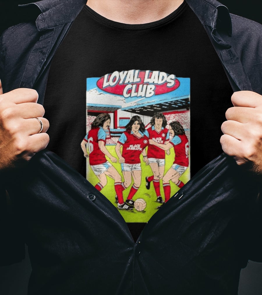 Loyal Lads Club Black Sabbath Heavy Metal Football Team Retro Comic T-Shirt