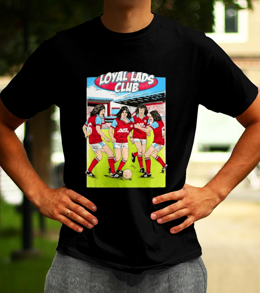 Loyal Lads Club Black Sabbath Heavy Metal Football Team Retro Comic T-Shirt