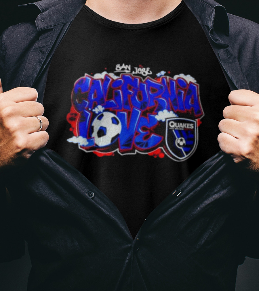 San Jose California Love Quakes Soccer 1974 T-Shirt