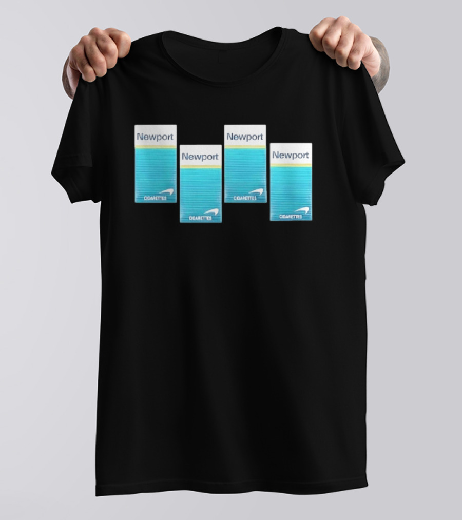 Newport Menthol Cigarettes Iconic Tobacco Packs T-Shirt