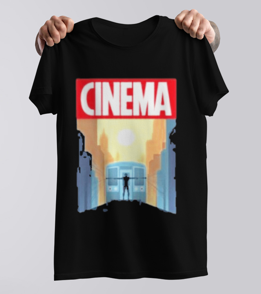 Screencrush Cinema Spidey Subway Sunset Scene T-Shirt