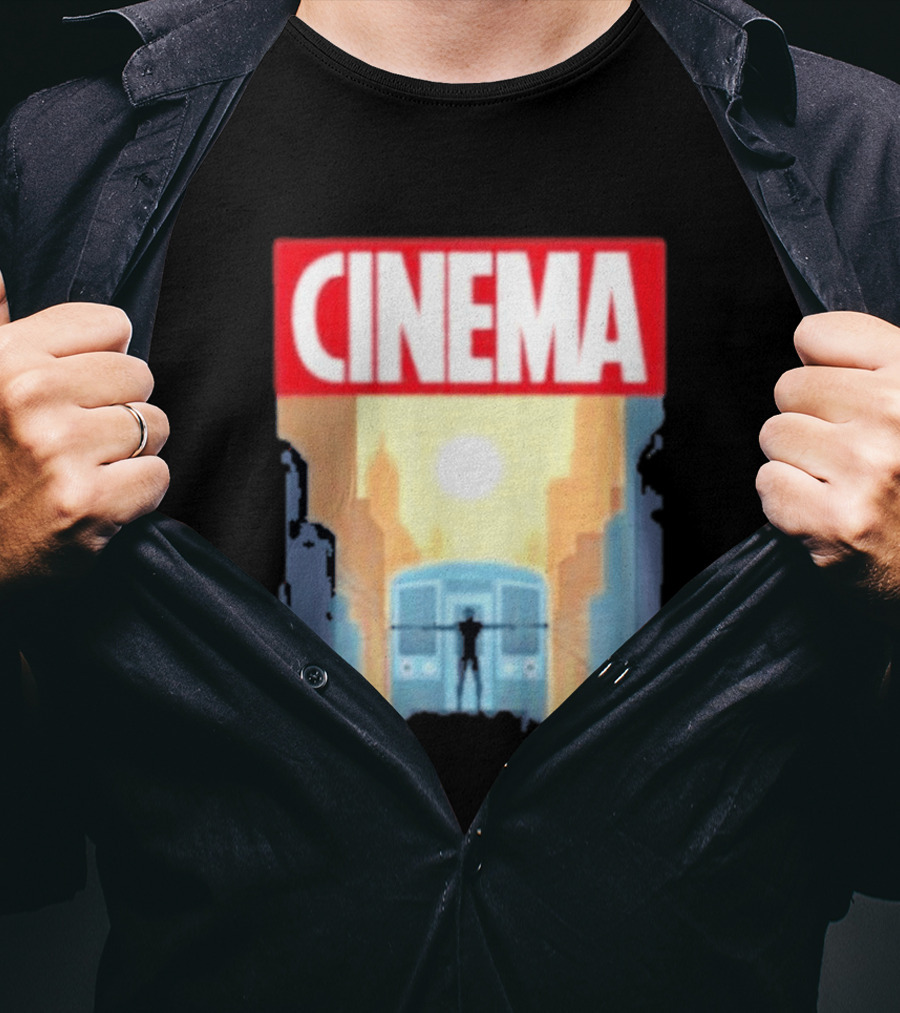 Screencrush Cinema Spidey Subway Sunset Scene T-Shirt