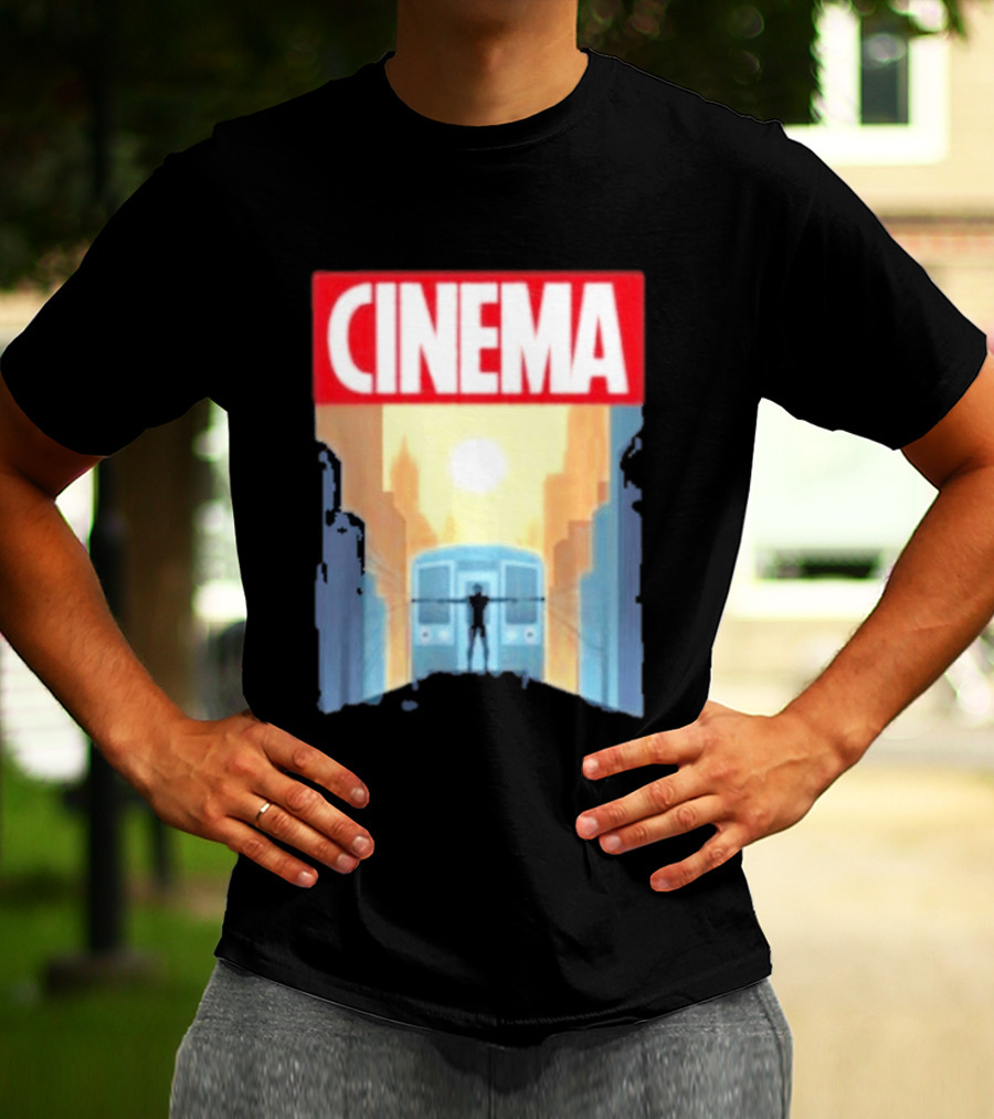 Screencrush Cinema Spidey Subway Sunset Scene T-Shirt