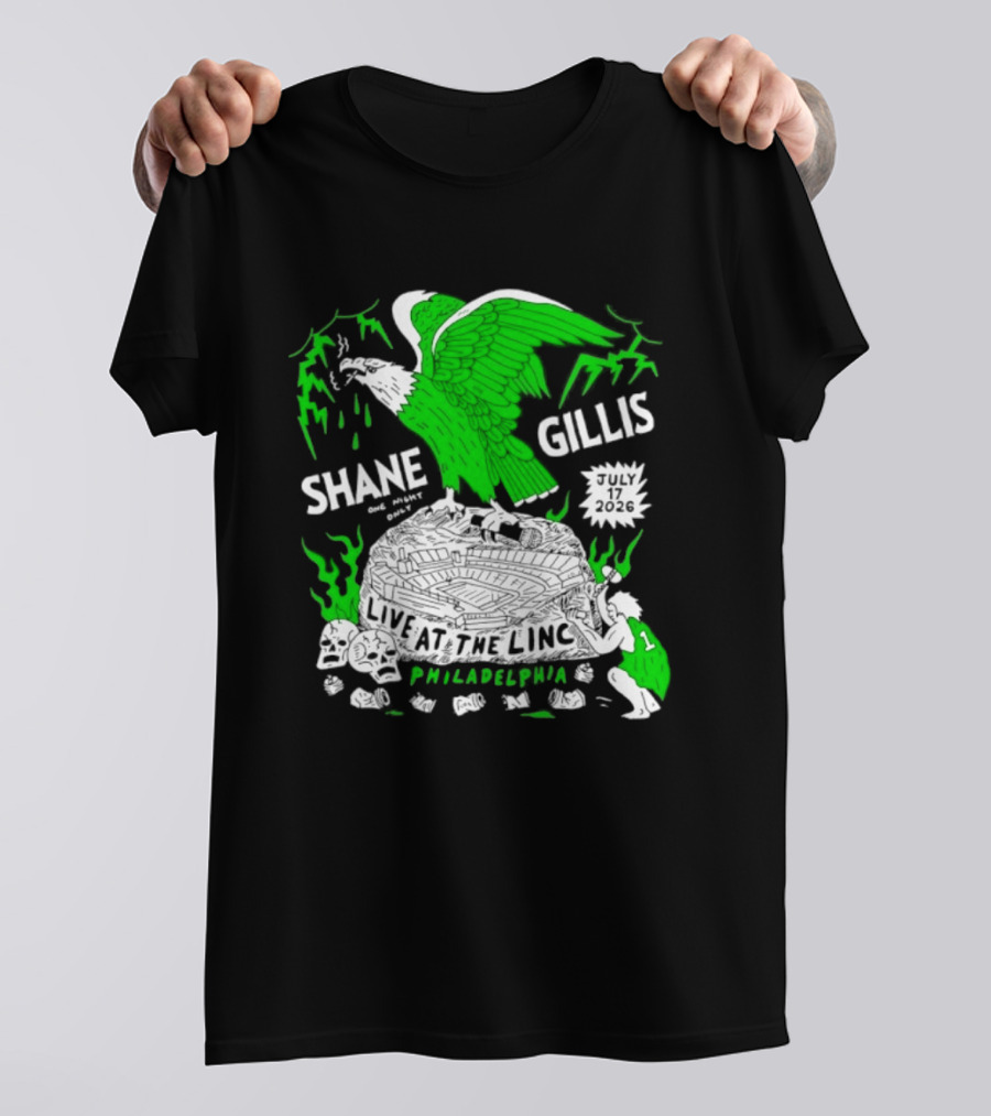 Shane Gillis Live At The Linc Philadelphia July 17 2026 Eagle T-Shirt