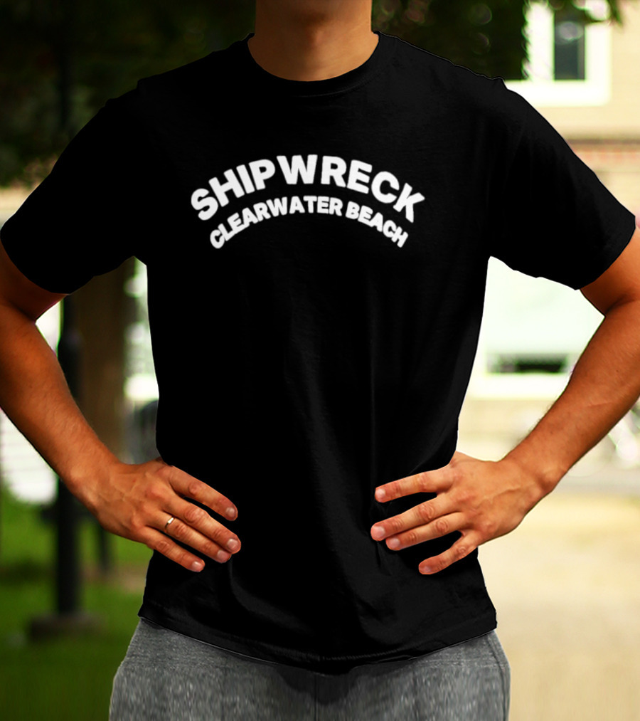 Shipwreck Clearwater Beach Florida Vacation Adventure T-Shirt