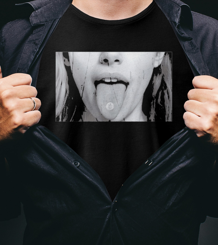 Ouija Macc Sunken Church Omen Acid Tab Tongue T-Shirt