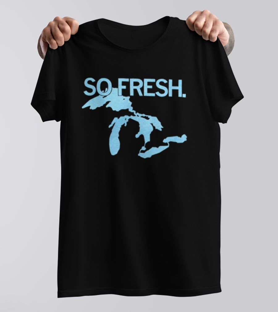So Fresh Great Lakes Map T-Shirt