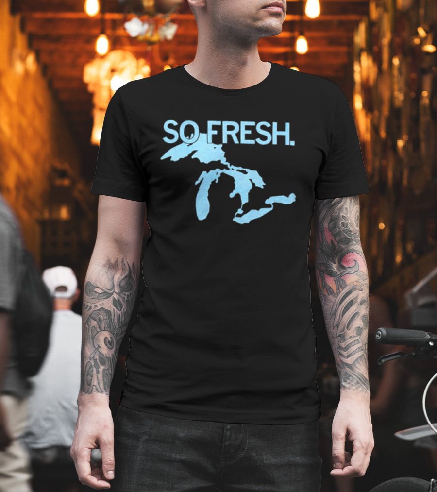 So Fresh Great Lakes Map T-Shirt