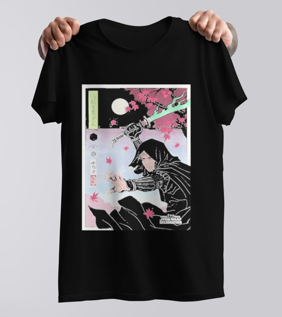 Star Wars Celebration Japan 2025 Luke Skywalker Samurai Art Final Reveal T-Shirt