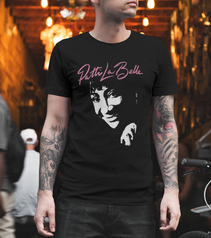 Patti LaBelle Signature Pink Name White Face T-Shirt