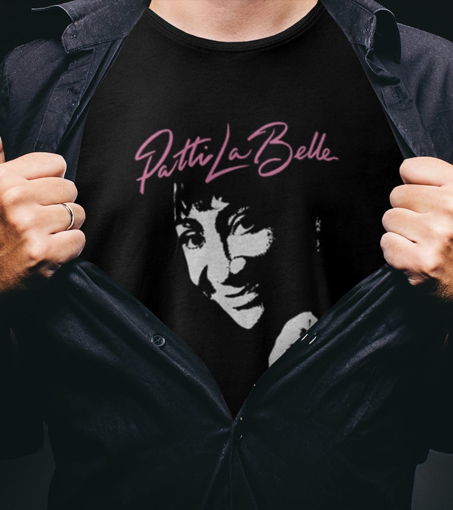 Patti LaBelle Signature Pink Name White Face T-Shirt