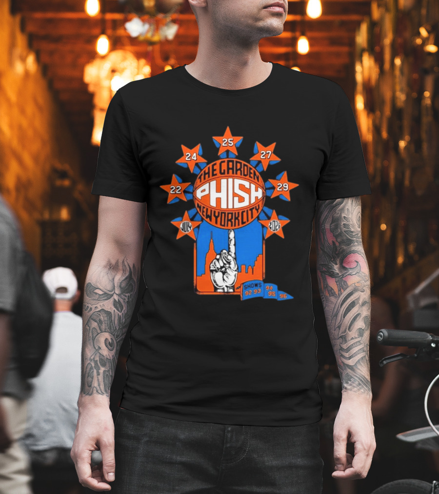 Phish The Garden July 2026 New York City Shows 92 93 94 95 96 T-Shirt