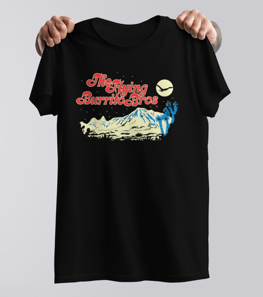 The Flying Burrito Bros Desert Moon Cactus Band T-Shirt