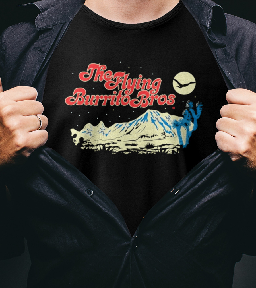 The Flying Burrito Bros Desert Moon Cactus Band T-Shirt