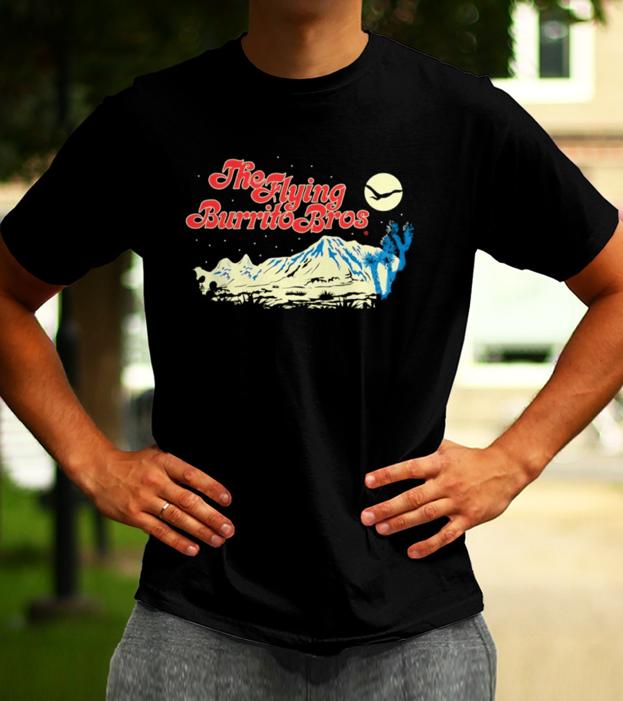 The Flying Burrito Bros Desert Moon Cactus Band T-Shirt