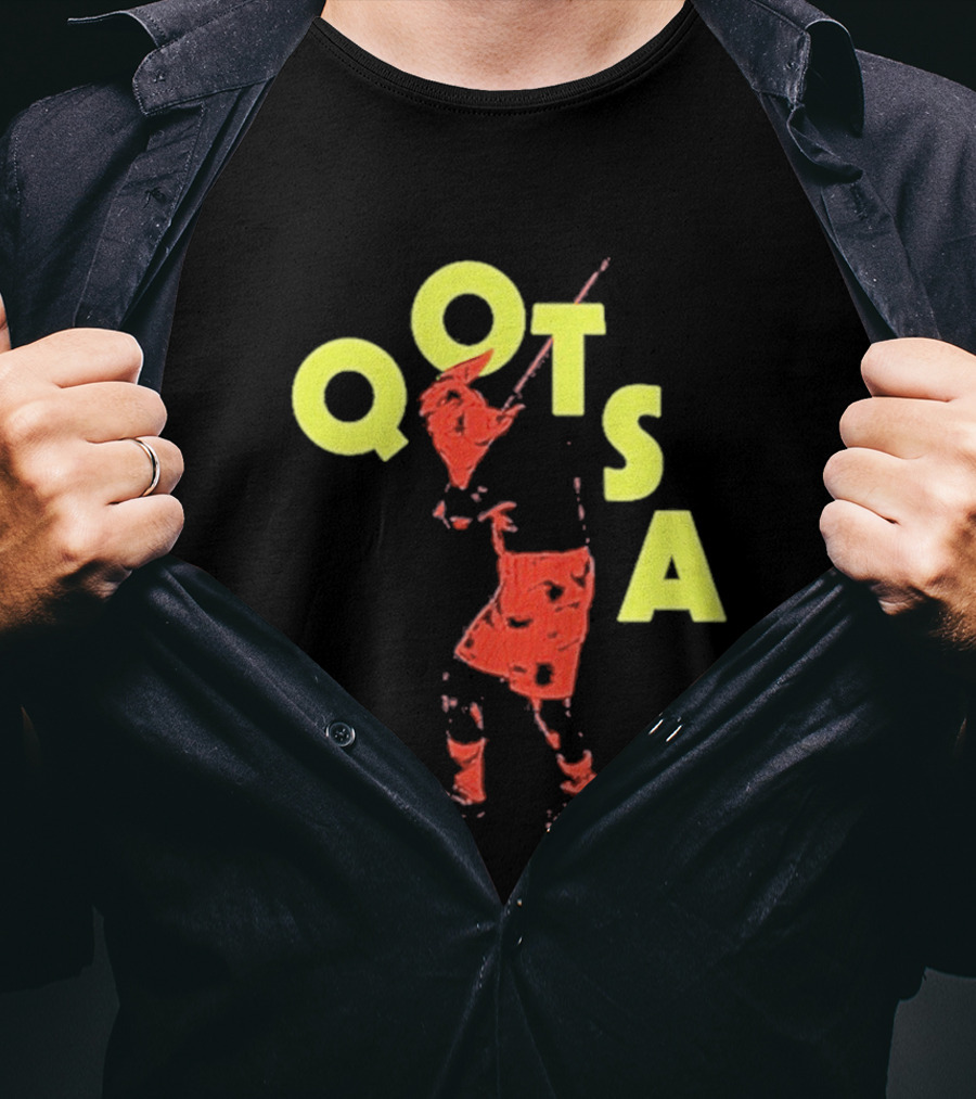 Queens Of The Stone Age QOTSA Executioner Bold Red Yellow T-Shirt