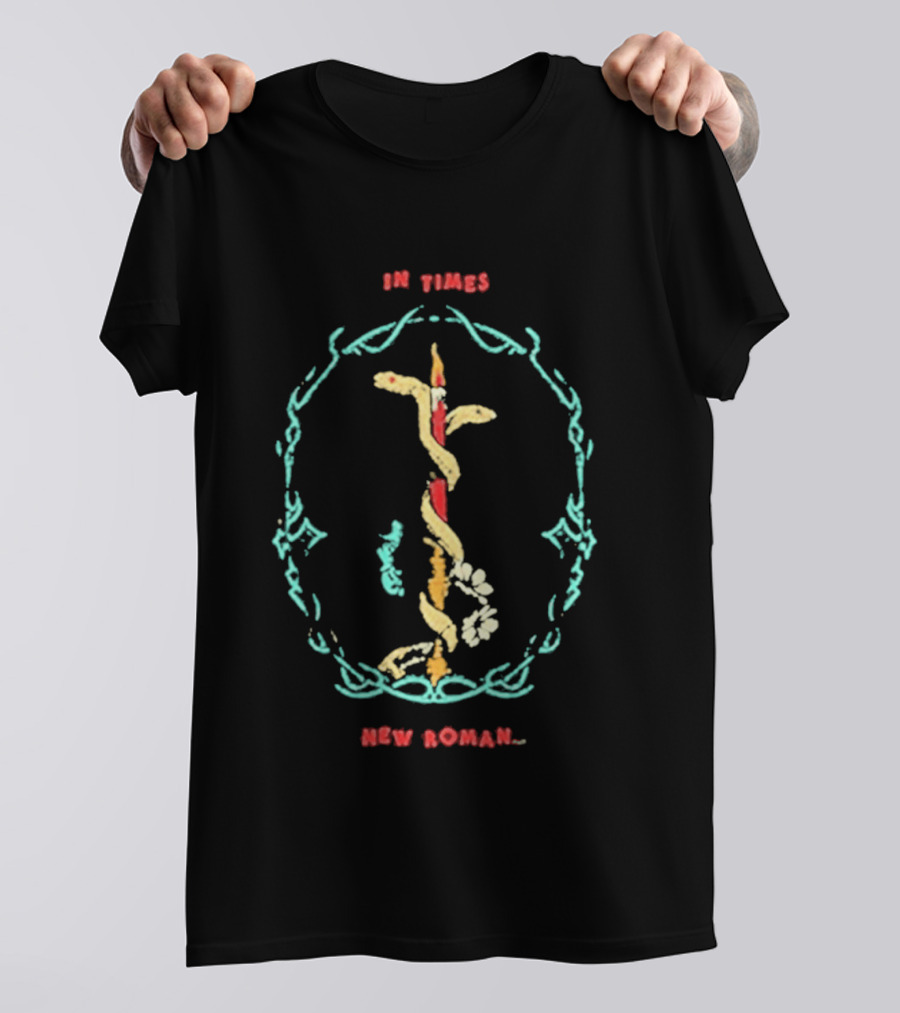 Queens Of The Stone Age In Times New Roman Snake T-Shirt