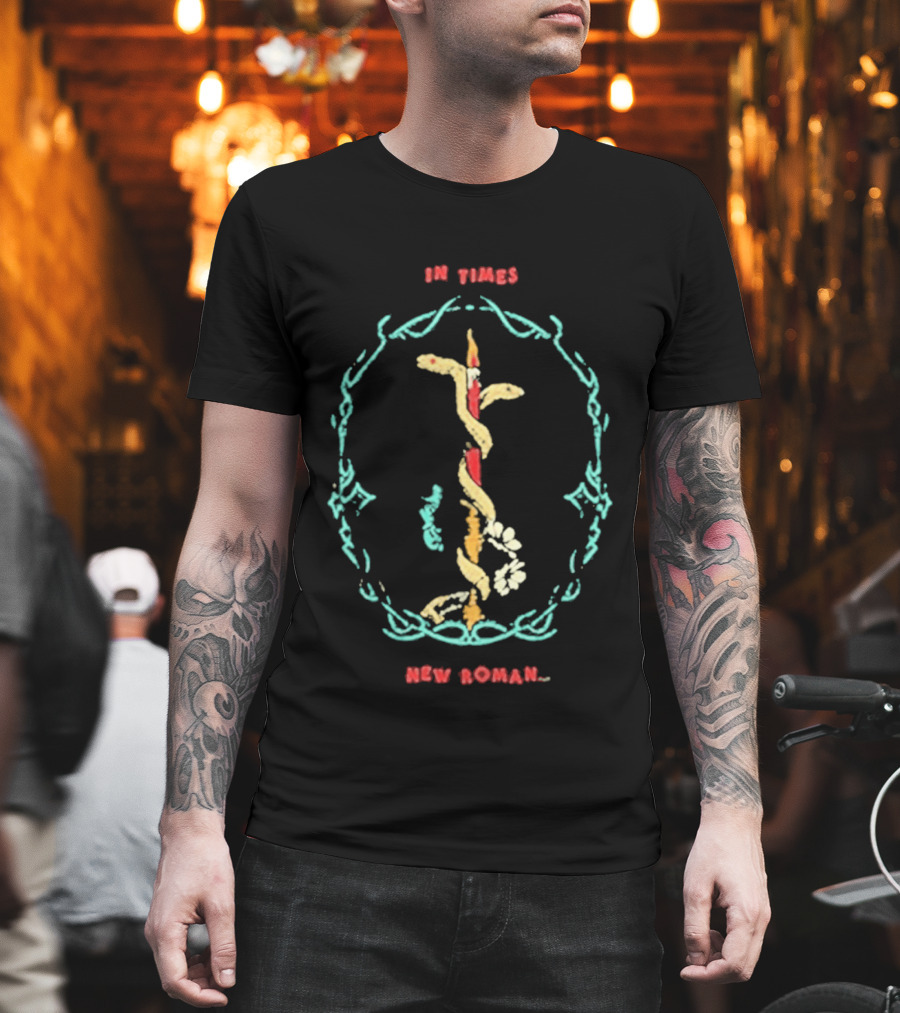 Queens Of The Stone Age In Times New Roman Snake T-Shirt