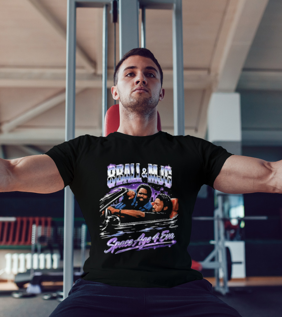 8Ball & MJG Space Age 4 Eva Retro Style Rap T-Shirt