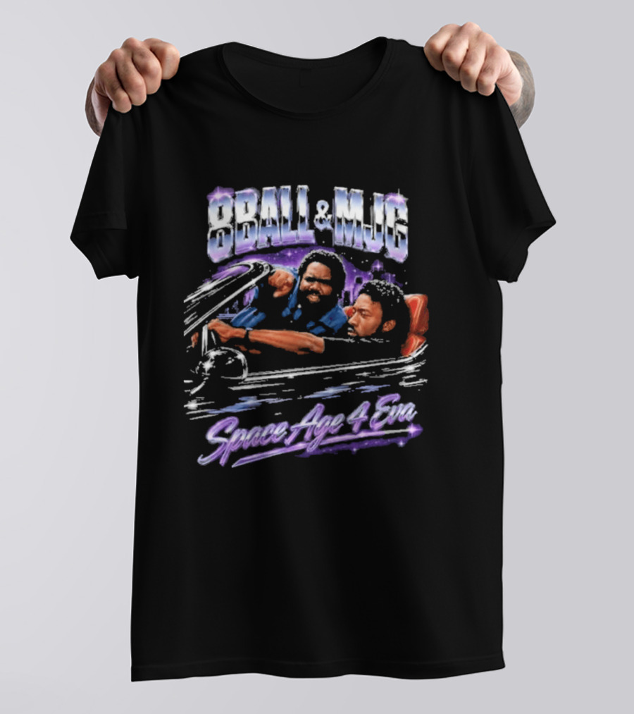 8Ball & MJG Space Age 4 Eva Retro Style Rap T-Shirt