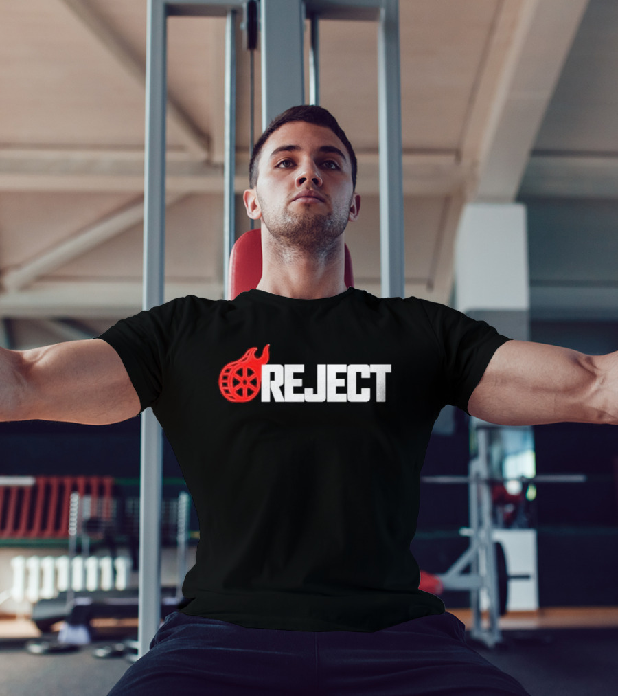 Flaming Reel Rejects Movie Wheel T-Shirt