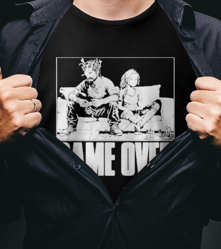 The Reel Rejects TLOU Game Over Couch Scene T-Shirt