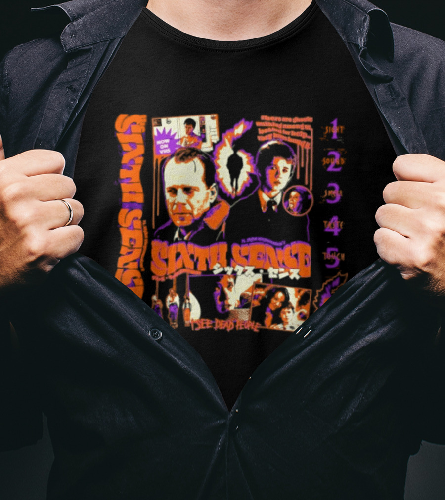 The Sixth Sense I See Dead People Movie With Characters T-Shirt