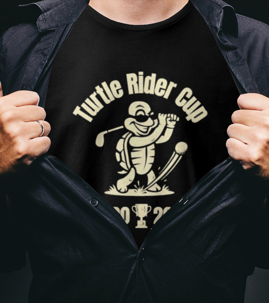 Turtle Rider Cup 2026 Golfing Turtle Event T-Shirt