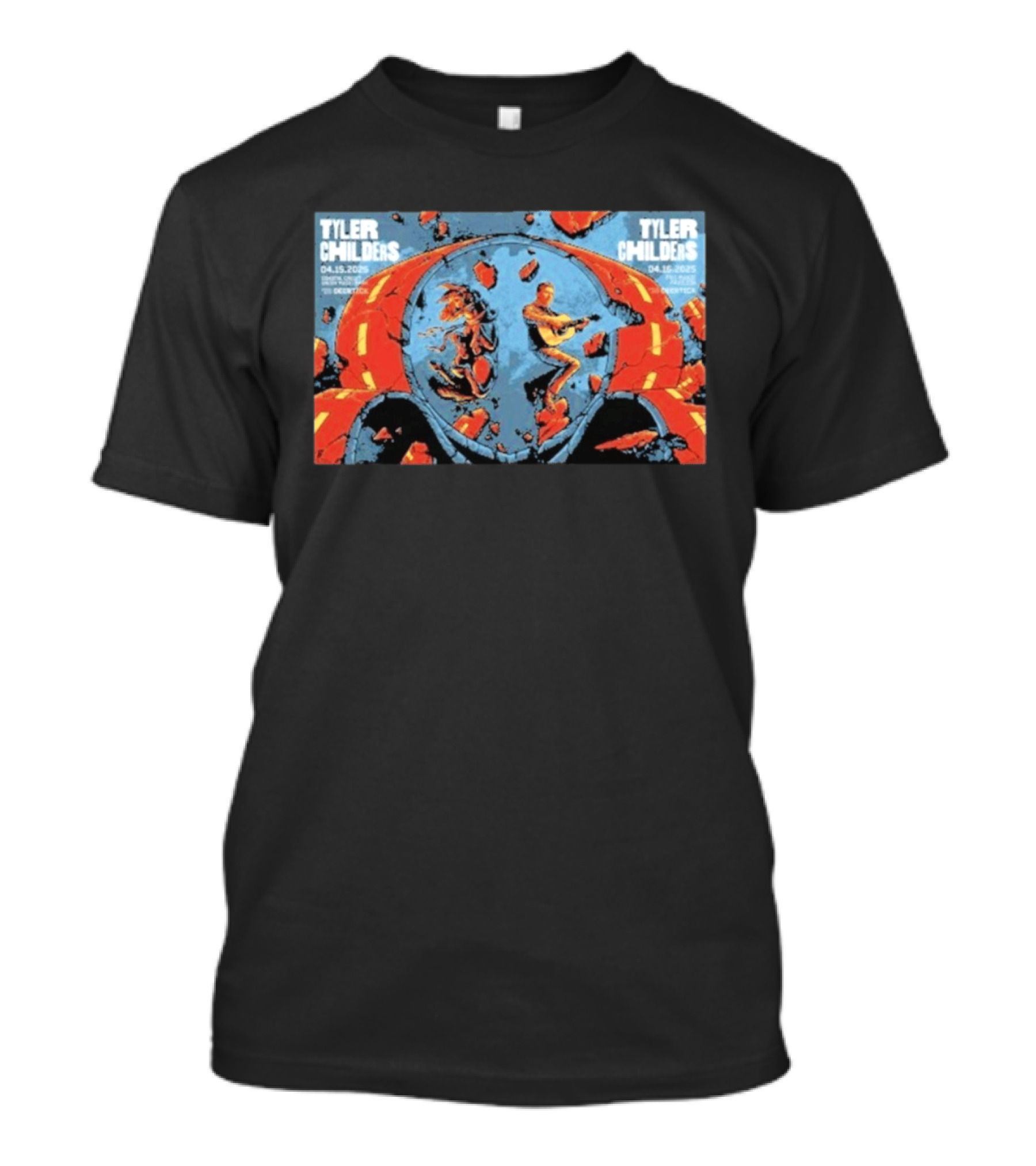 Tyler Childers April 16 2025 Red Rocks Amphitheatre Concert Event T-Shirt
