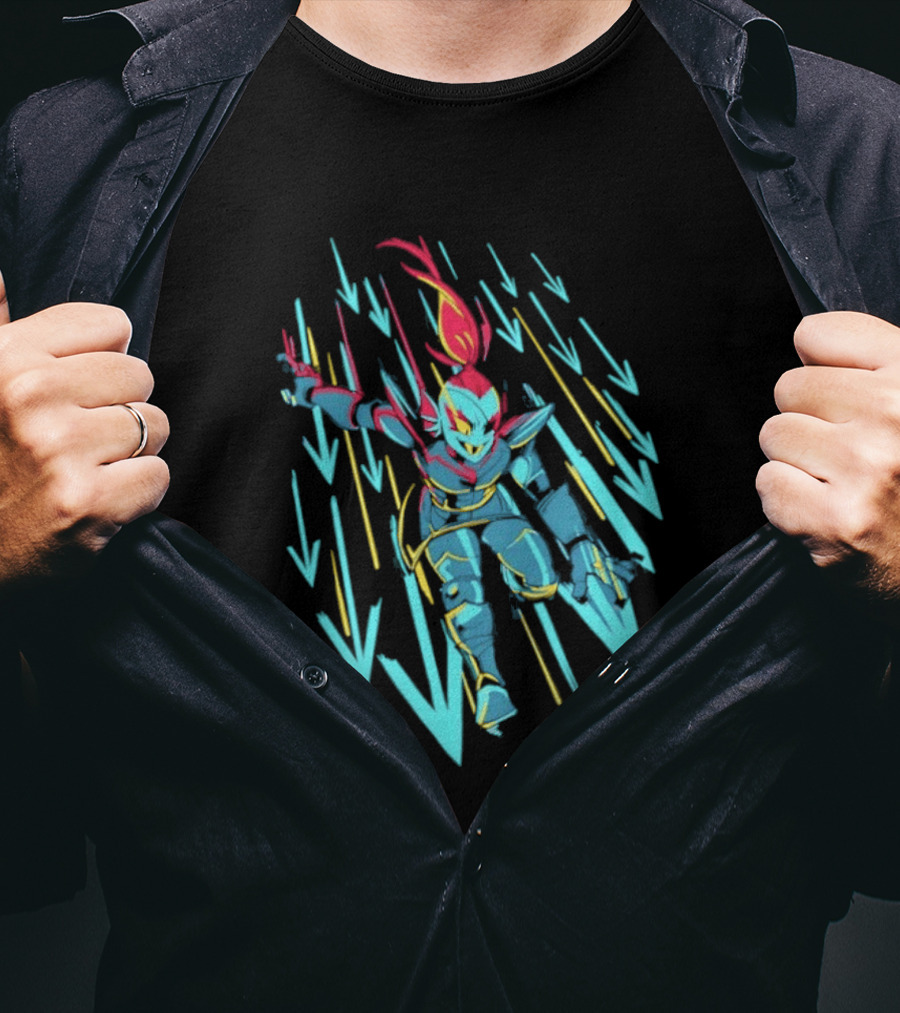 Undyne Onslaught 10th Anniversary Undertale T-Shirt