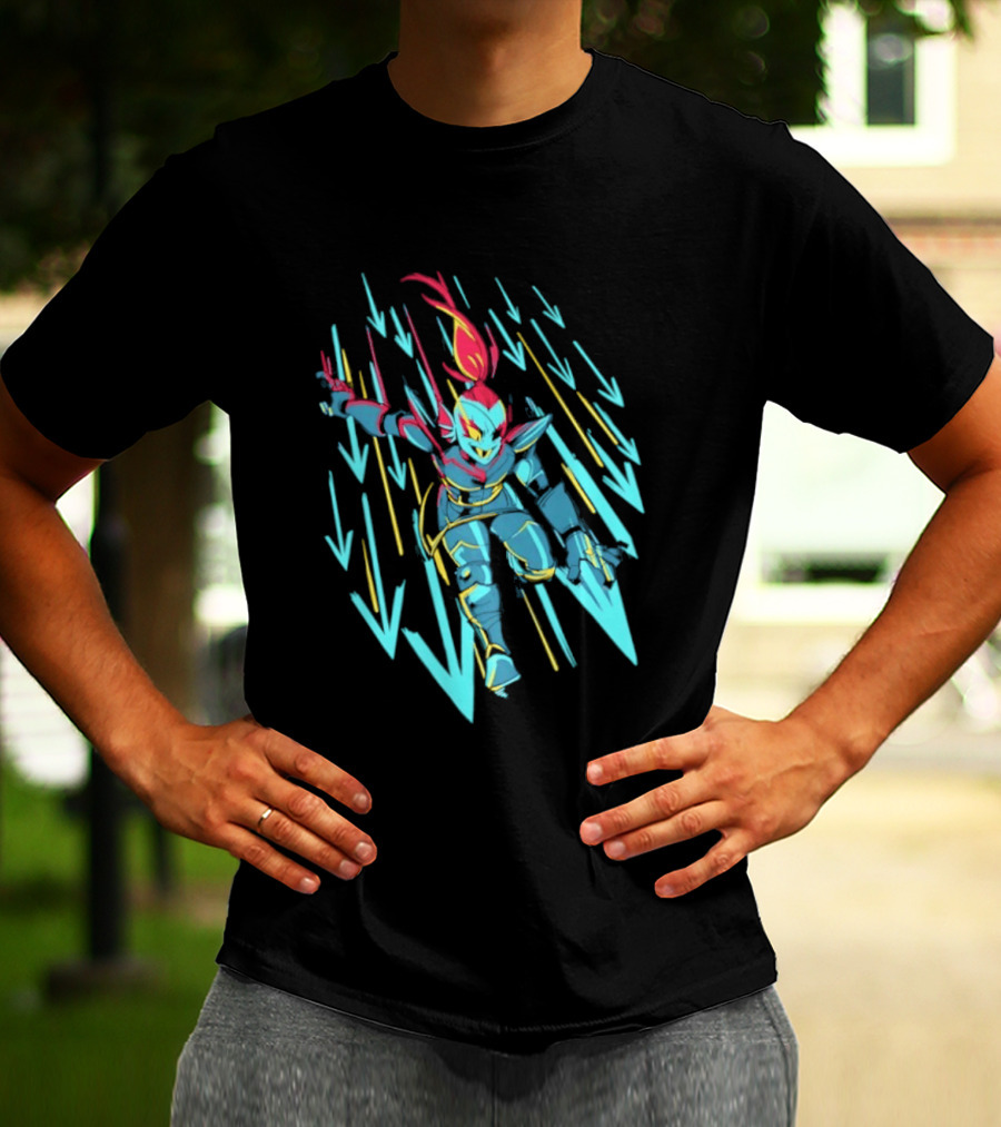 Undyne Onslaught 10th Anniversary Undertale T-Shirt