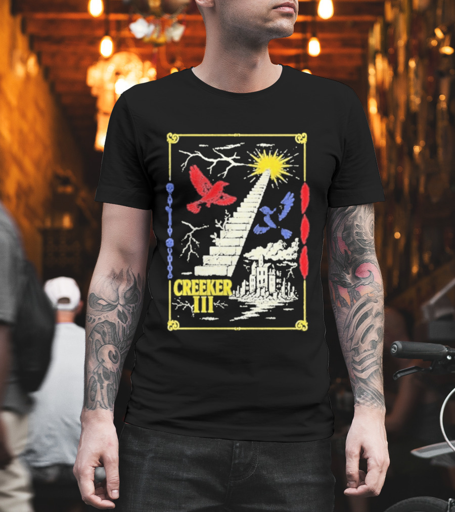 Creeker III Stairway To Sun With Red Bird And Blue Bird T-Shirt