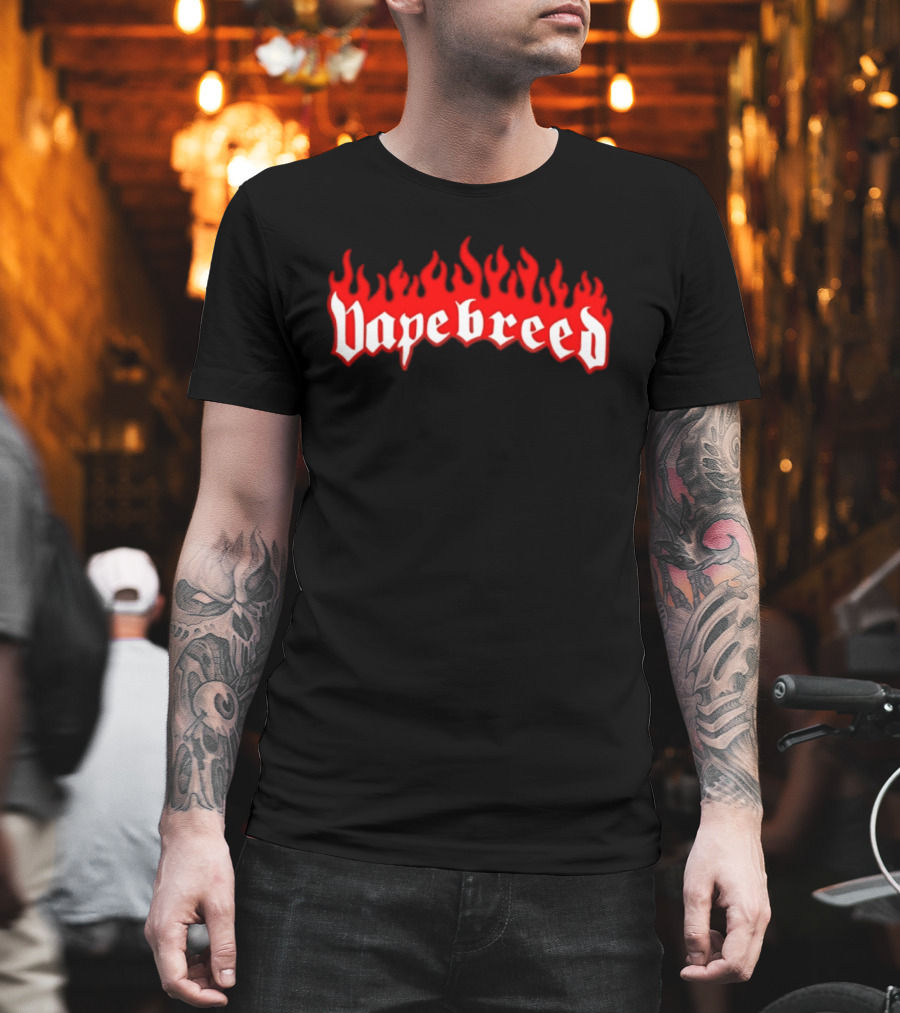 Vapebreed Flame Style Vapebreed Vaping Vape Culture T-Shirt