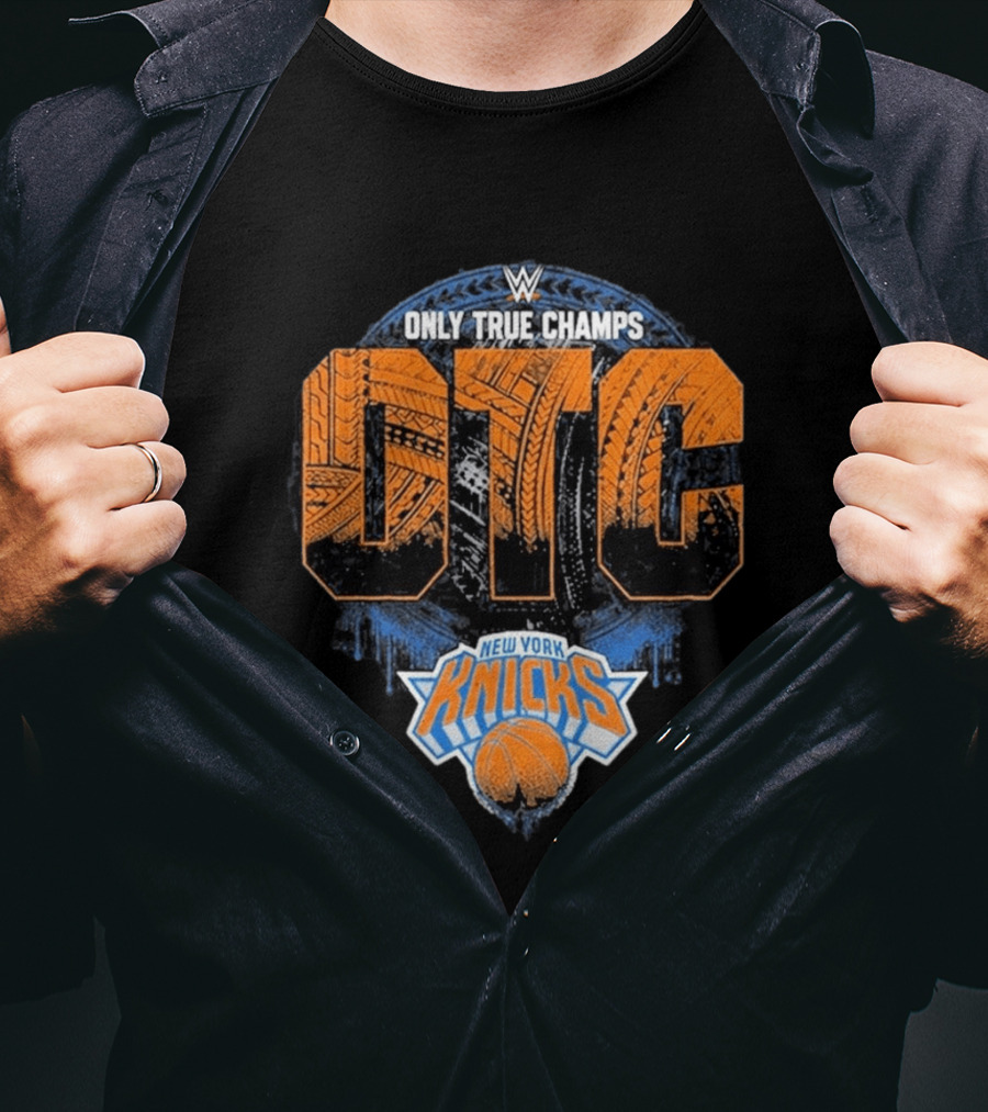 WWE Only True Champs OTC New York Knicks Basket T-Shirt