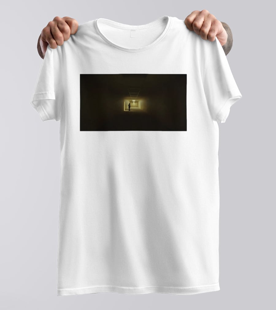 Backrooms Dark Hallway Figure Eerie Aesthetic T-Shirt