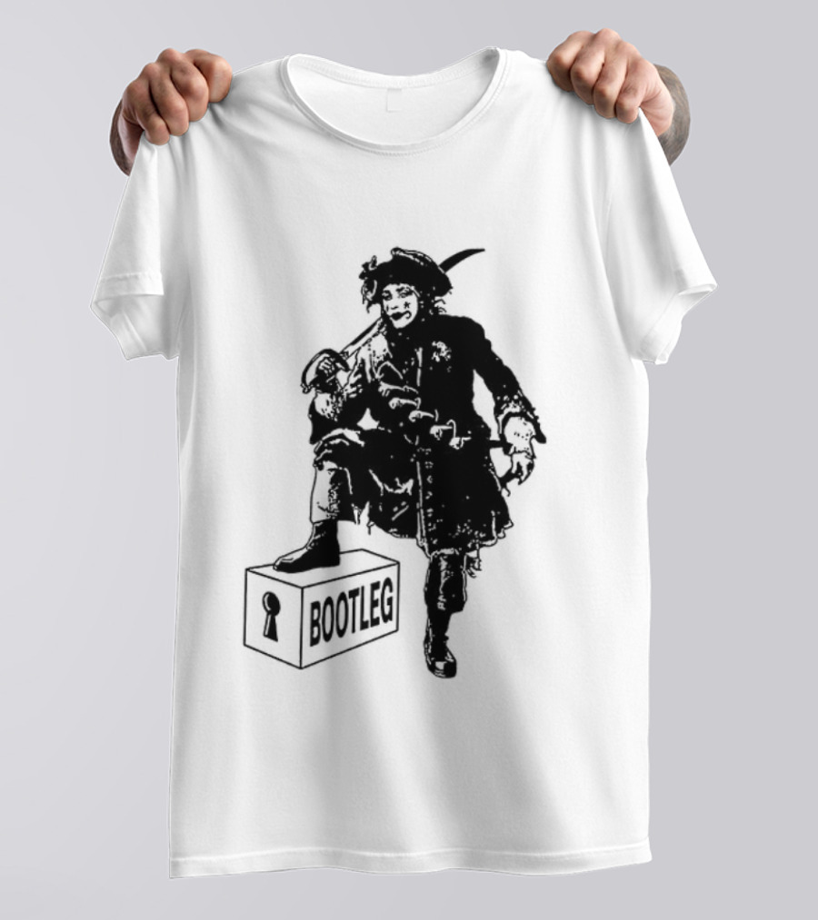 Bootleg The Garden Ghosts Spirits Shades Spectres Apparitions Pirate 2 Sided T-Shirt