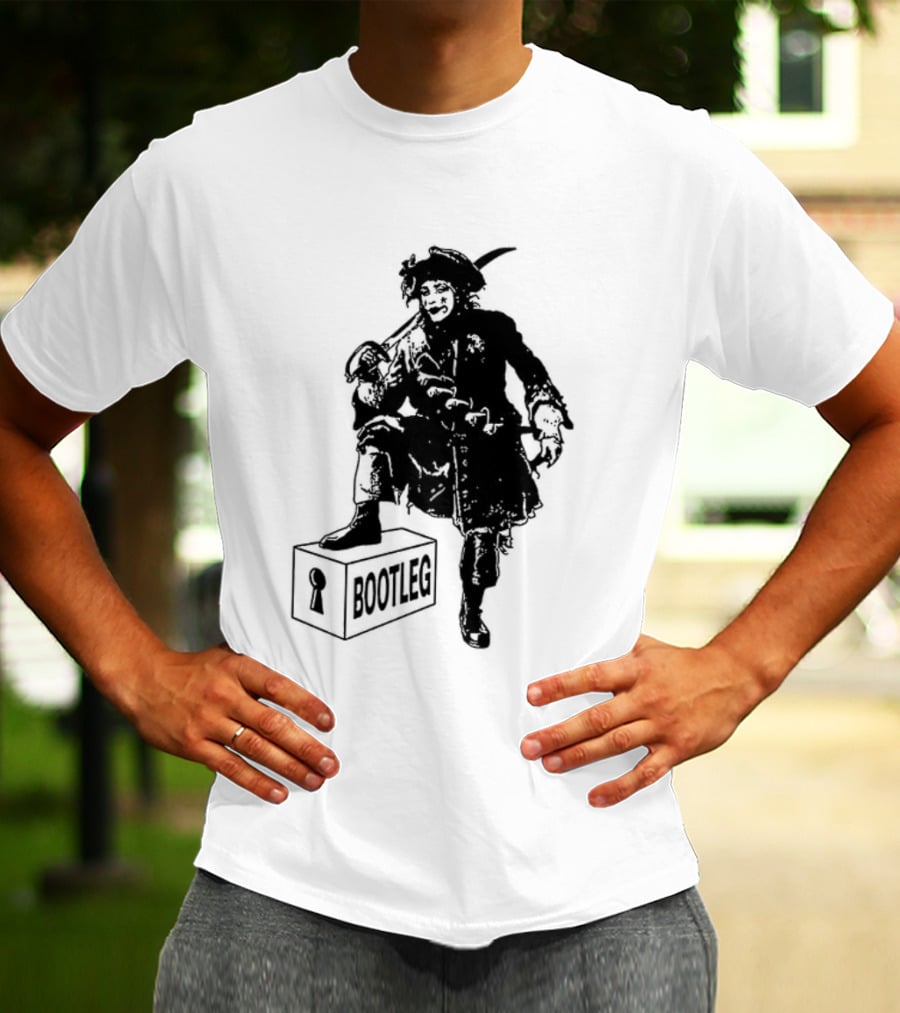 Bootleg The Garden Ghosts Spirits Shades Spectres Apparitions Pirate 2 Sided T-Shirt