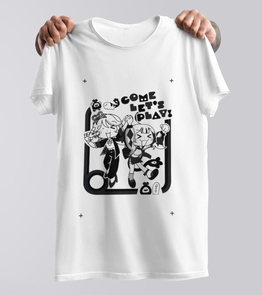 Come Let's Play Anime Characters Manga Fun T-Shirt