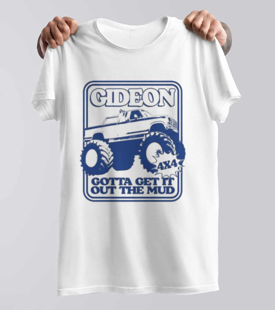 Gideon Monster Truck 4X4 Gotta Get It Out The Mud Ringer T-Shirt