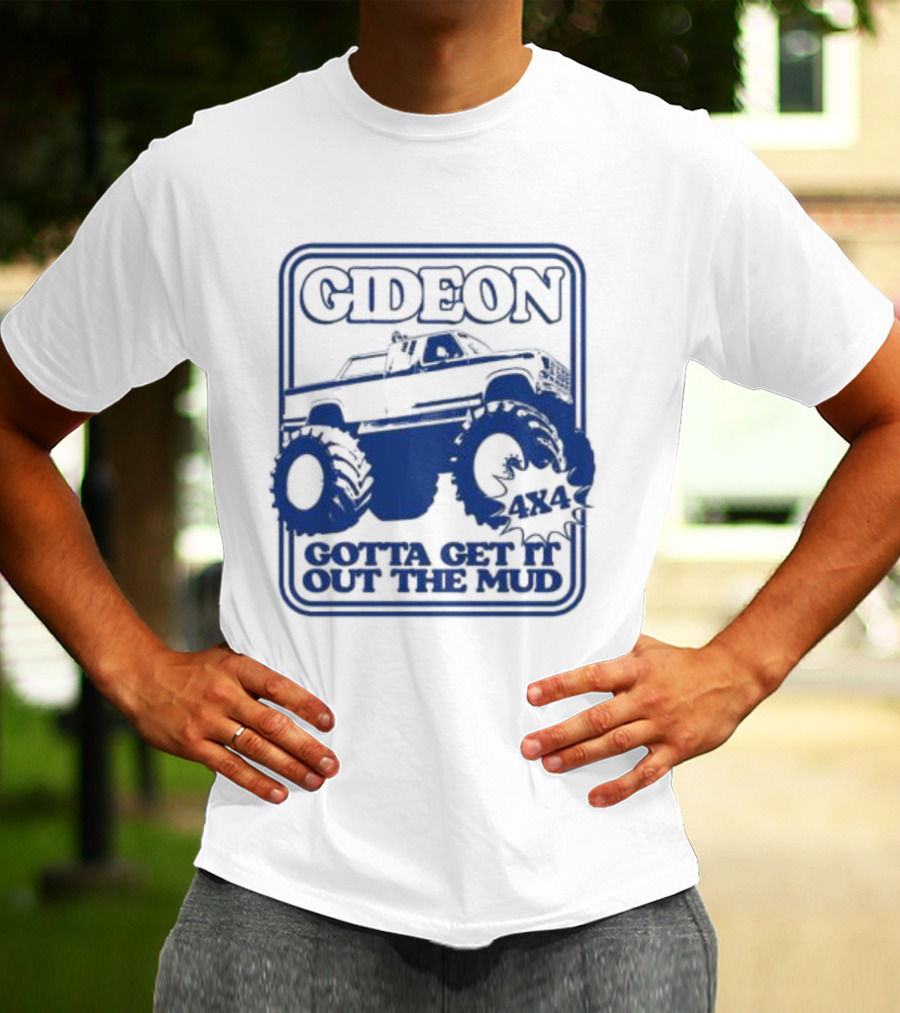 Gideon Monster Truck 4X4 Gotta Get It Out The Mud Ringer T-Shirt