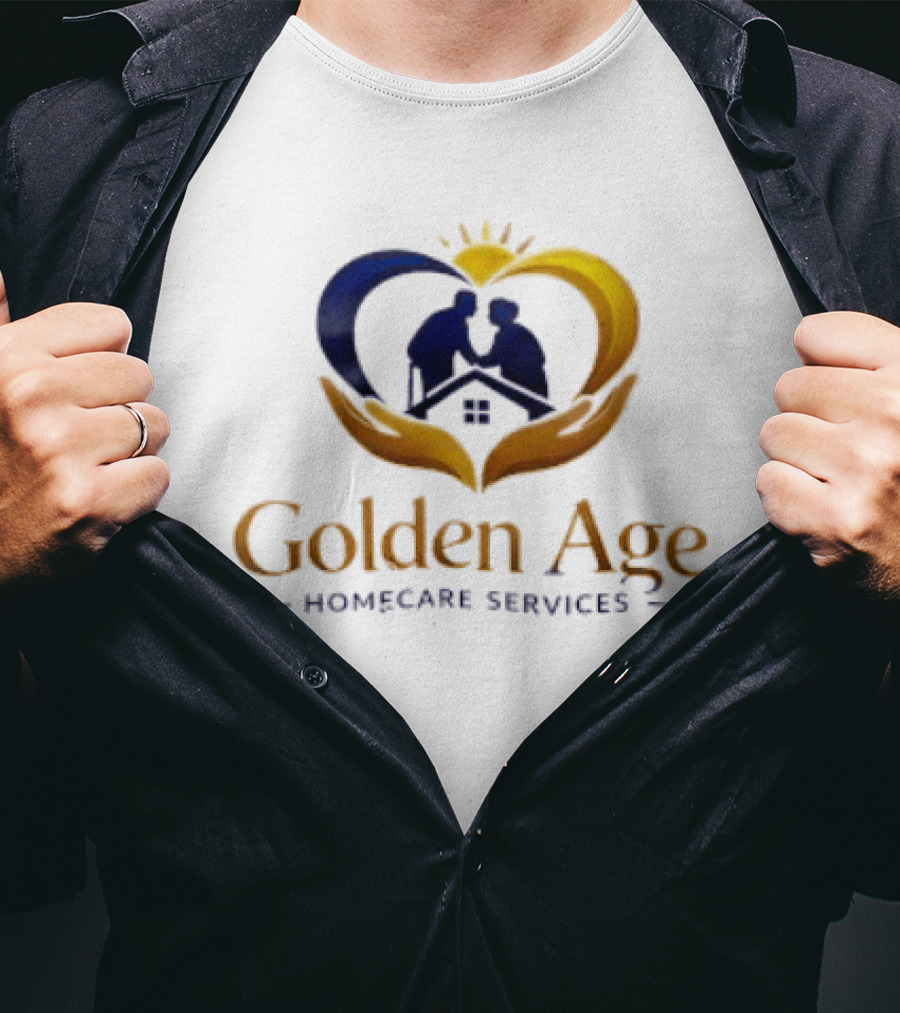 Golden Age Homecare Services Elderly Care Compassion And Support T-Shirt