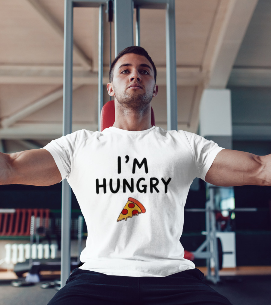 I'm Hungry Pizza Slice Funny Foodie T-Shirt