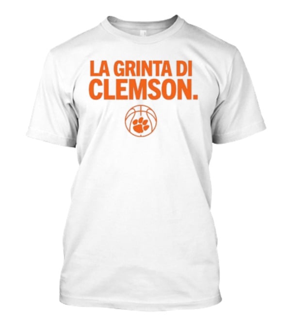 La Grinta Di Clemson Tigers Basketball Paw T-Shirt