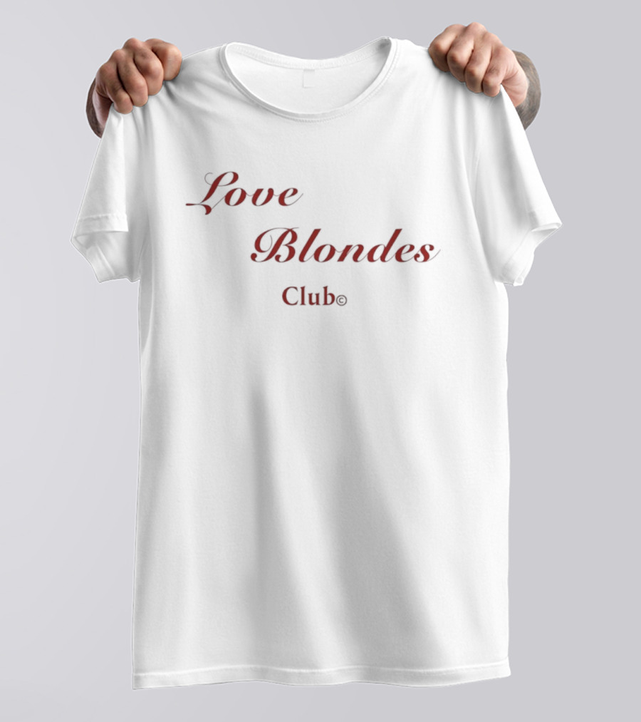 Love Blondes Clube Beverie Blonde T-Shirt