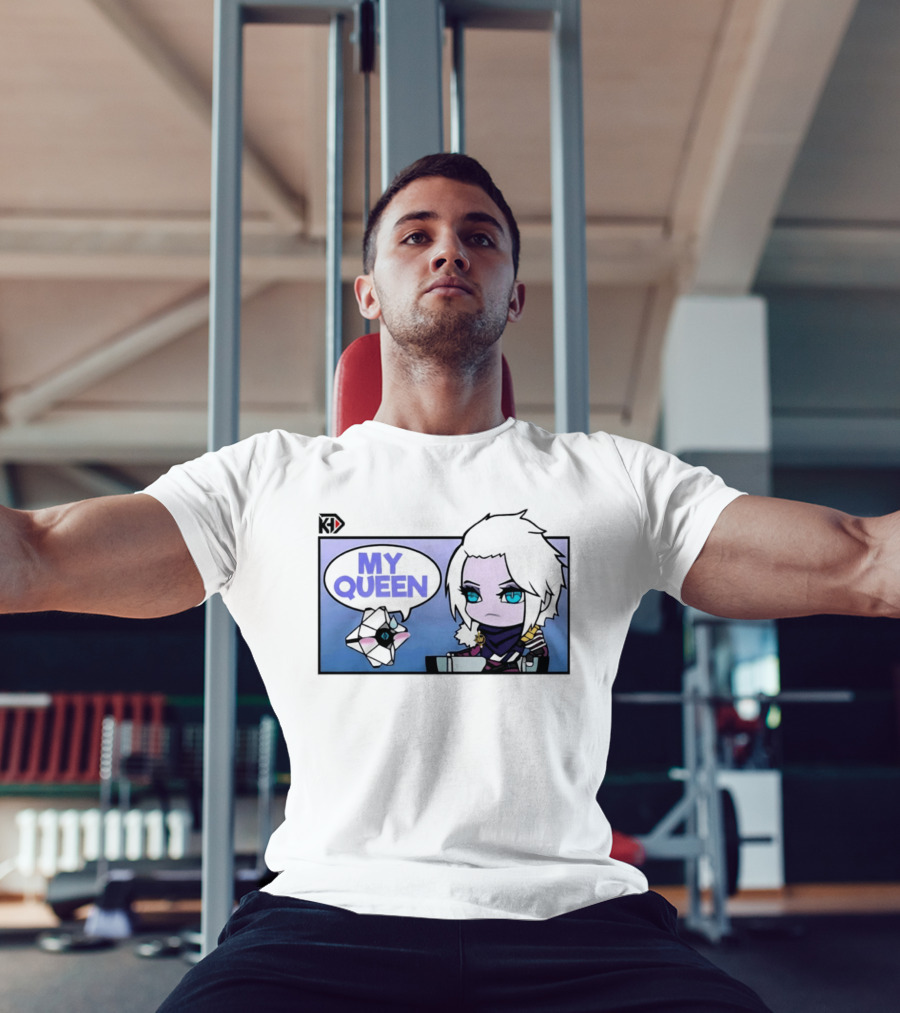 Mara Simp My Queen Chibi Character With Ghost Companion T-Shirt