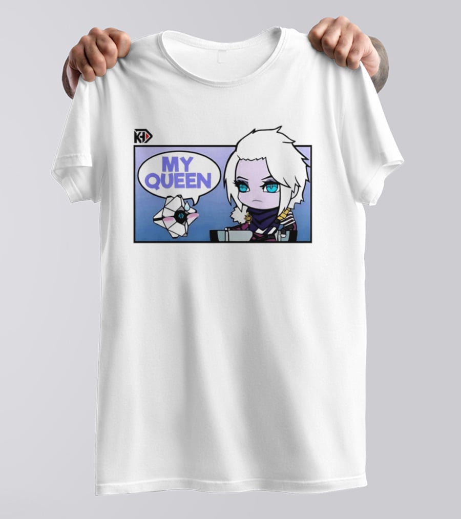 Mara Simp My Queen Chibi Character With Ghost Companion T-Shirt