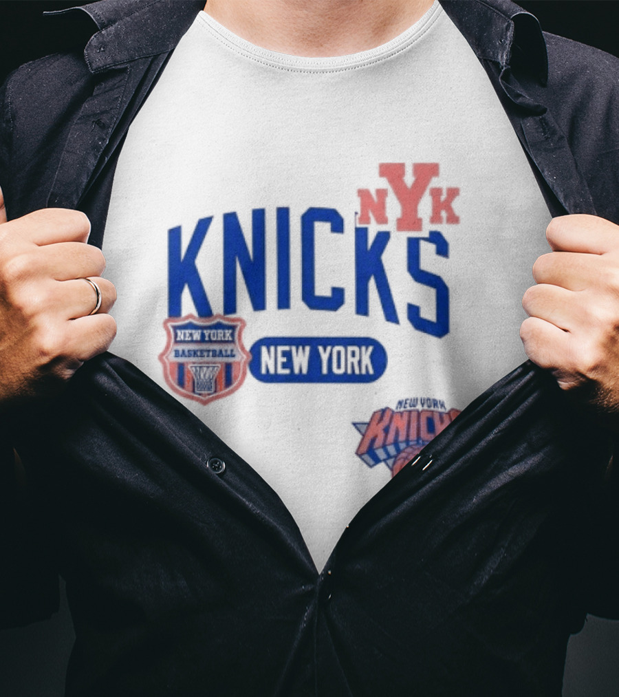 New York Knicks NYK Basketball NBA Collage T-Shirt