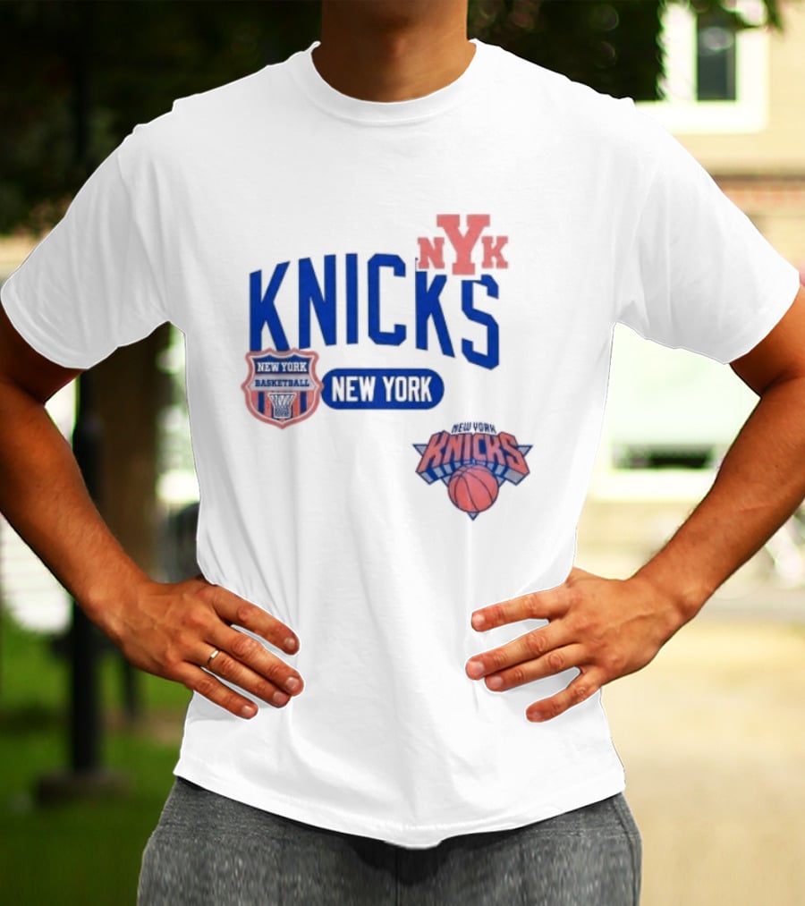 New York Knicks NYK Basketball NBA Collage T-Shirt
