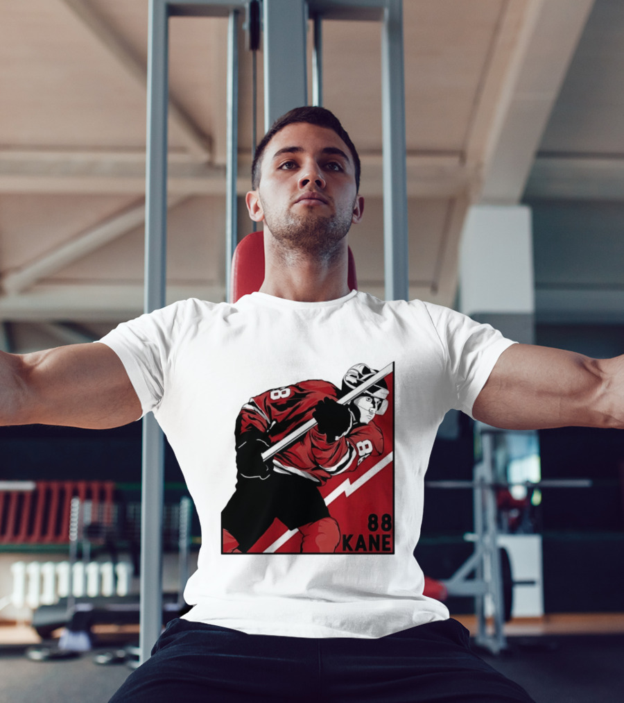 Patrick Kane 88 Chicago Blackhawks Comic Style Hockey Player T-Shirt