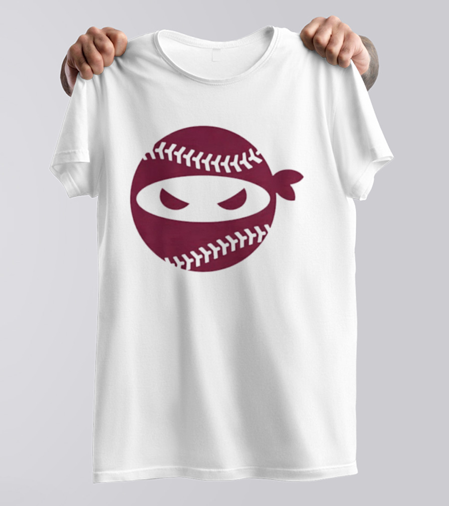 Pitching Ninja Baseball Emblem Emily's Fight T-Shirt